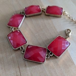 Chunky red bracelet
